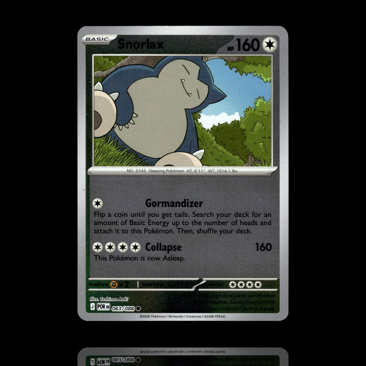 ▸ Snorlax | ME03: Perfect Order | Reverse Holo | 063/088 | NM