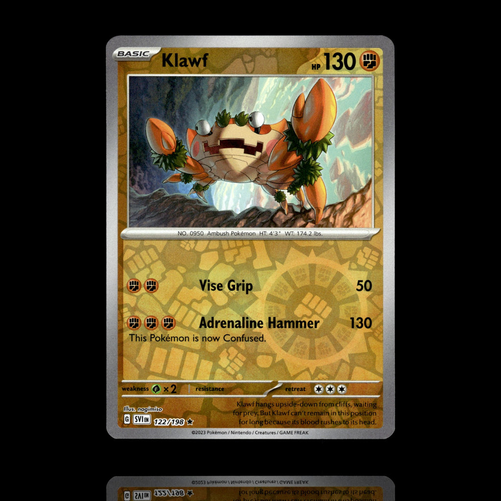 ▸ Klawf | SV01: Scarlet & Violet Base Set | Reverse Holo | 122/198 | NM