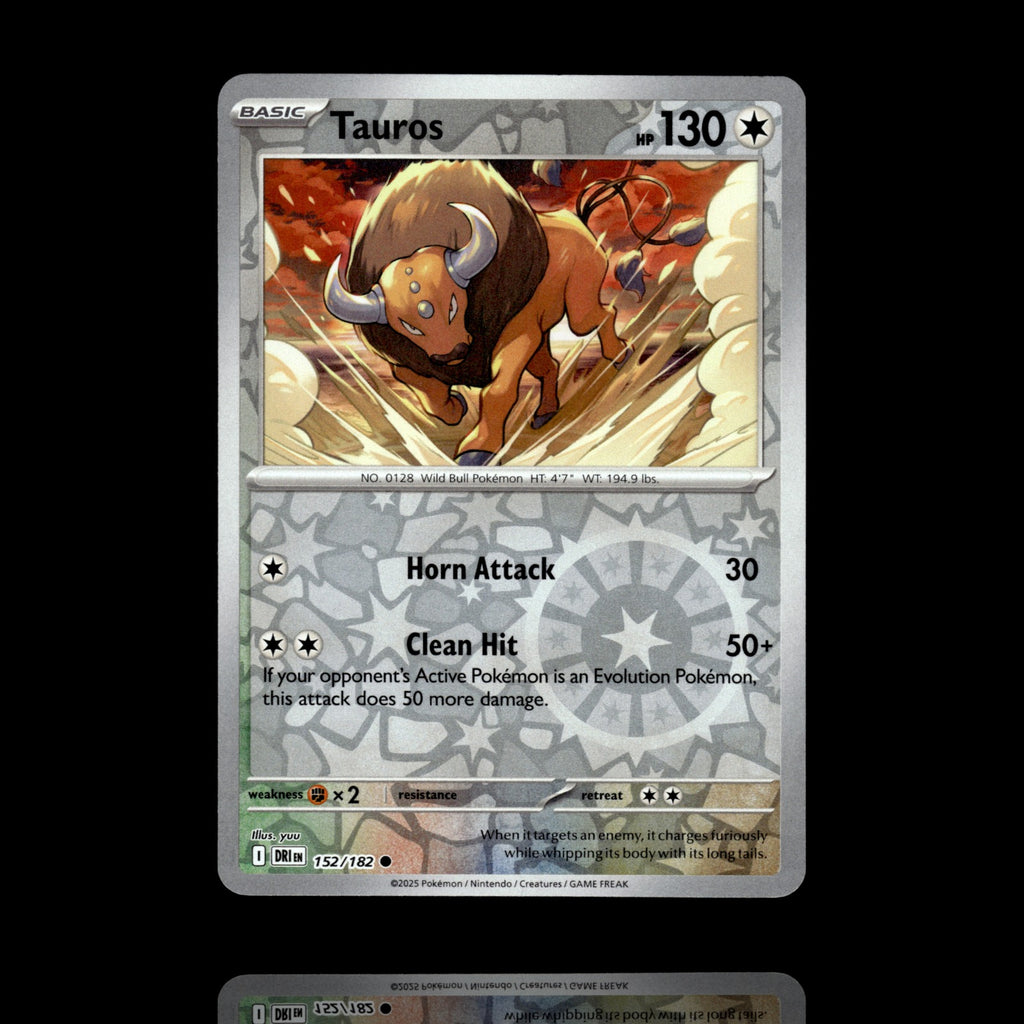 ▸ Tauros | SV10: Destined Rivals | Reverse Holo | 152/182 | NM