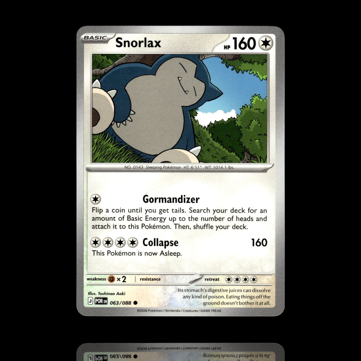 ▸ Snorlax | ME03: Perfect Order | Common | 063/088 | NM