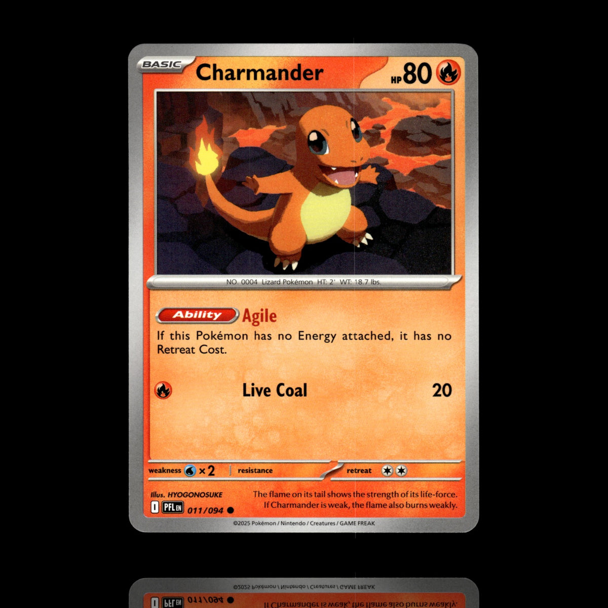 ▸ Charmander | ME02: Phantasmal Flames | Common | 011/094 | NM
