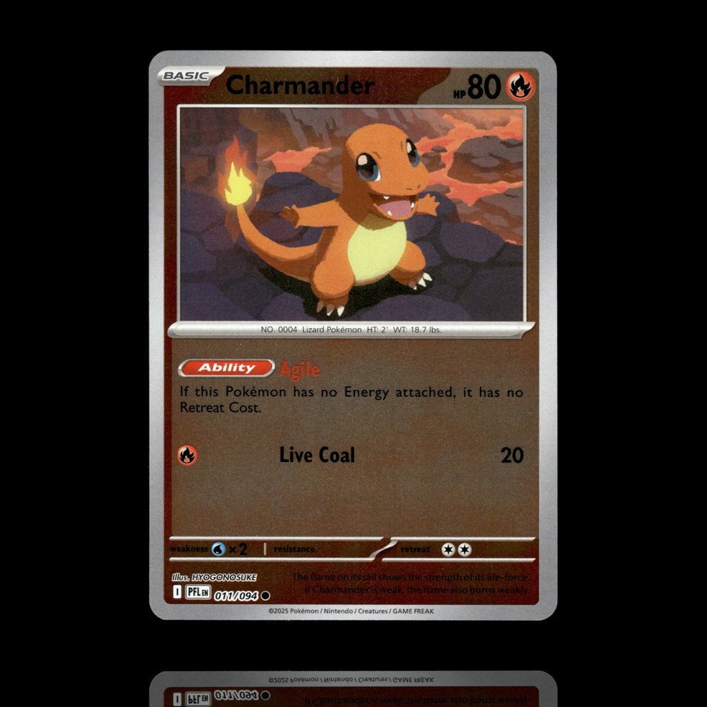 ▸ Charmander | ME02: Phantasmal Flames | Reverse Holo | 011/094 | NM