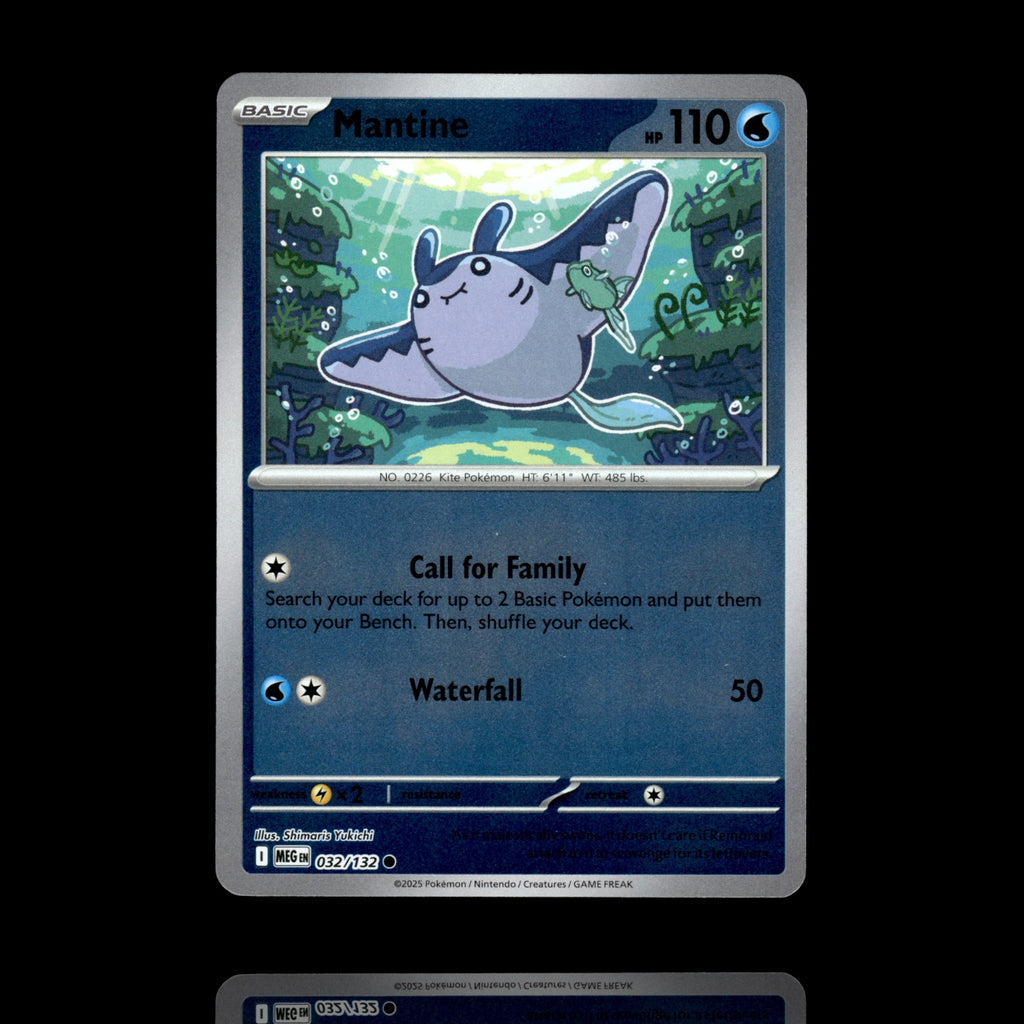 ▸ Mantine | ME01: Mega Evolution | Reverse Holo | 032/132 | NM