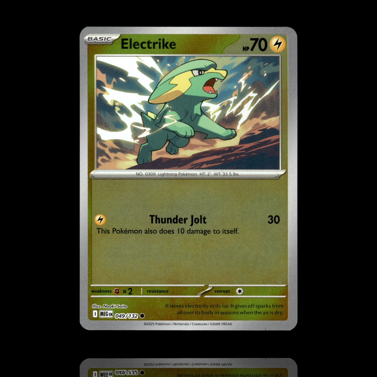 ▸ Electrike | ME01: Mega Evolution | Reverse Holo | 049/132 | NM