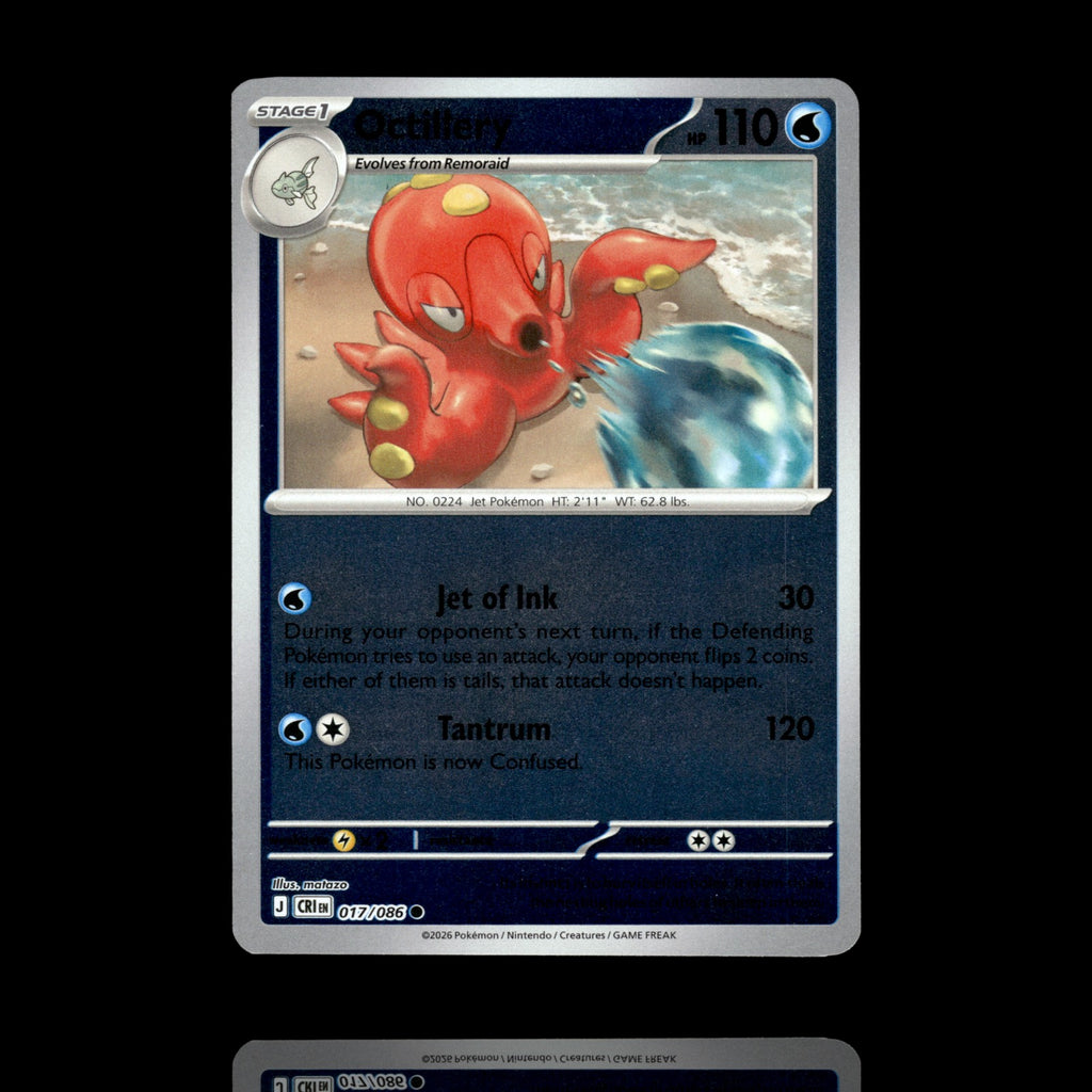 ▸ Octillery | ME04: Chaos Rising | Reverse Holo | 017/086 | NM