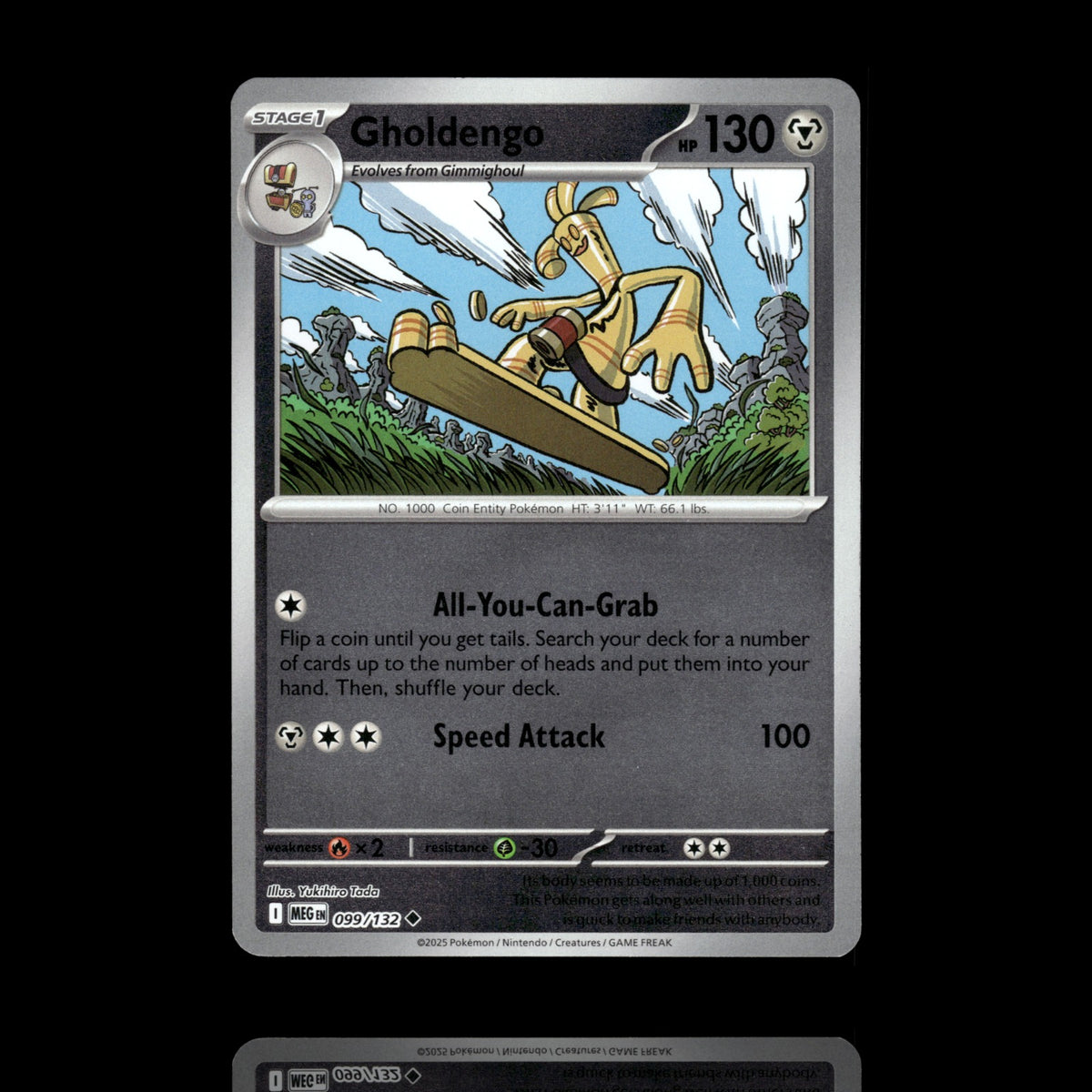 ▸ Gholdengo | ME01: Mega Evolution | Reverse Holo | 099/132 | NM