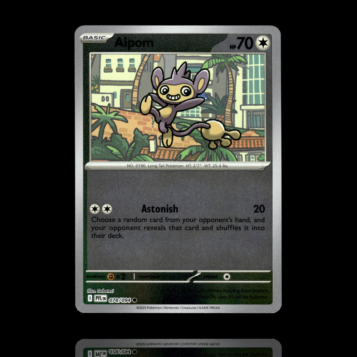 ▸ Aipom | ME02: Phantasmal Flames | Reverse Holo | 078/094 | NM