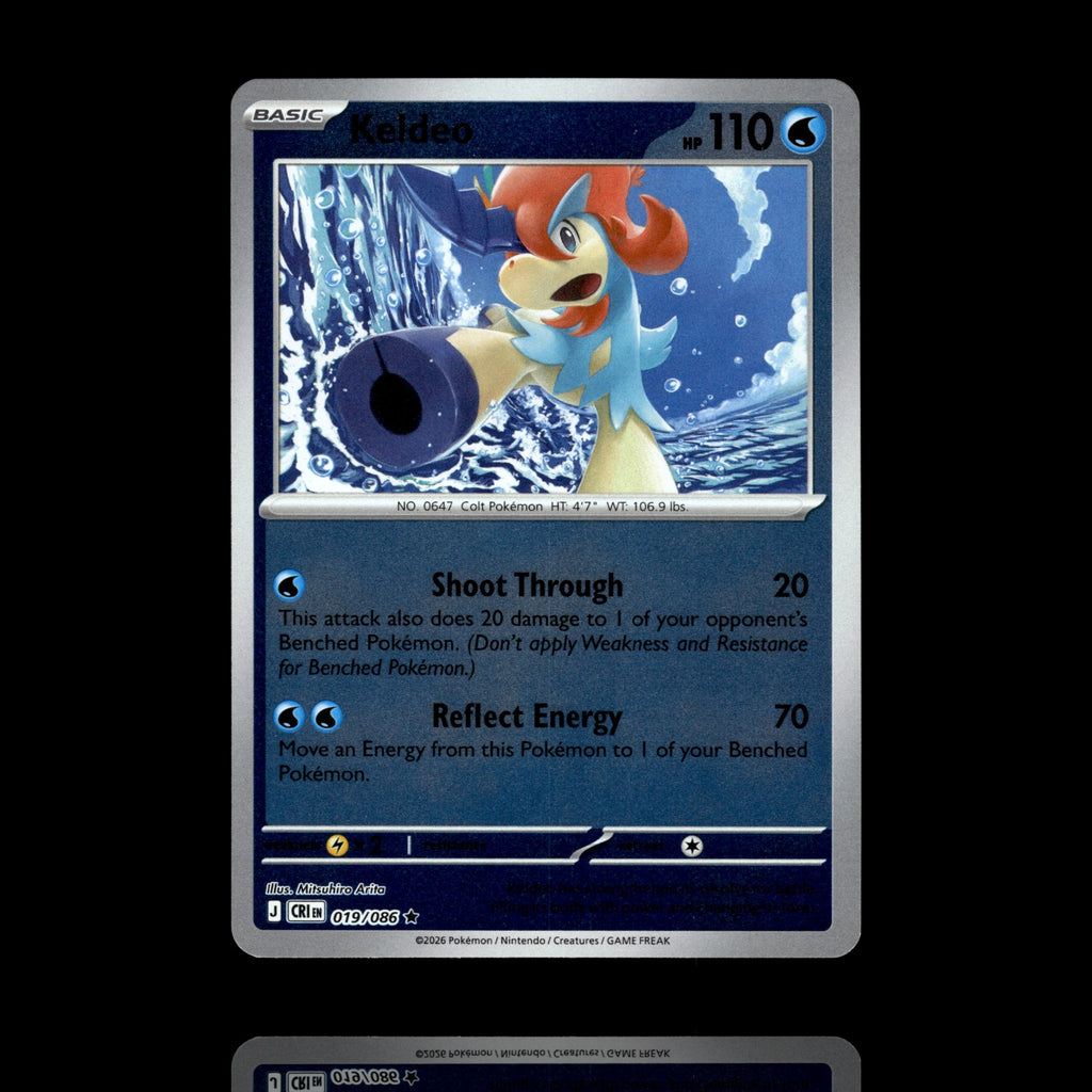 ▸ Keldeo | ME04: Chaos Rising | Reverse Holo | 019/086 | NM
