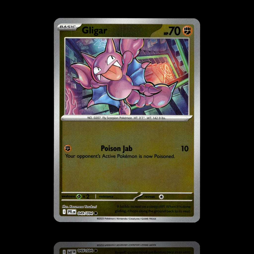 ▸ Gligar | ME02: Phantasmal Flames | Reverse Holo | 049/094 | NM