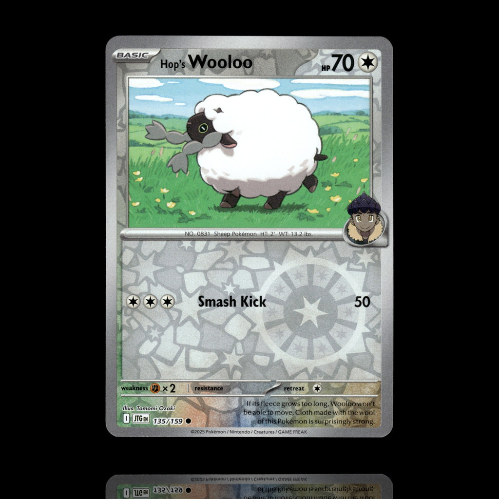▸ Hop's Wooloo | SV09: Journey Together | Reverse Holo | 135/159 | NM