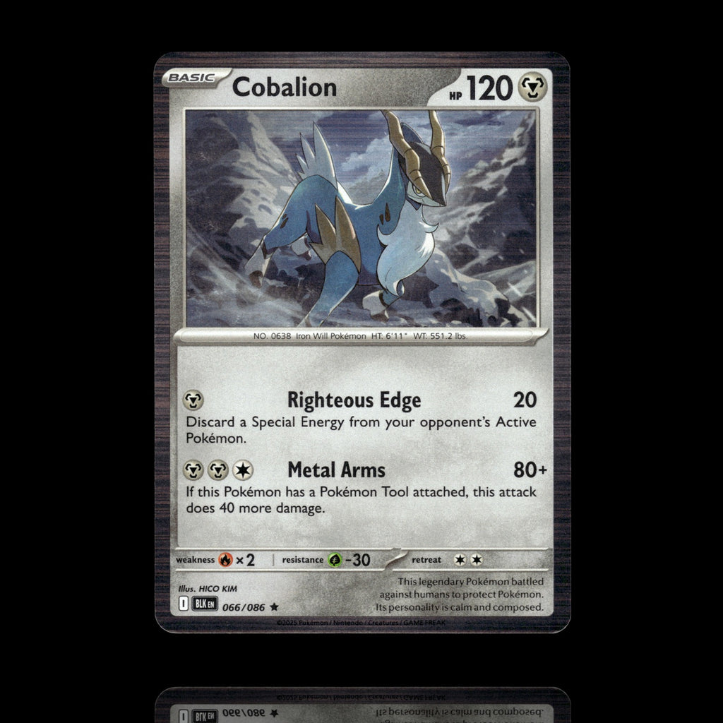 ▸ Cobalion | SV: Black Bolt | Rare | 066/086 | NM