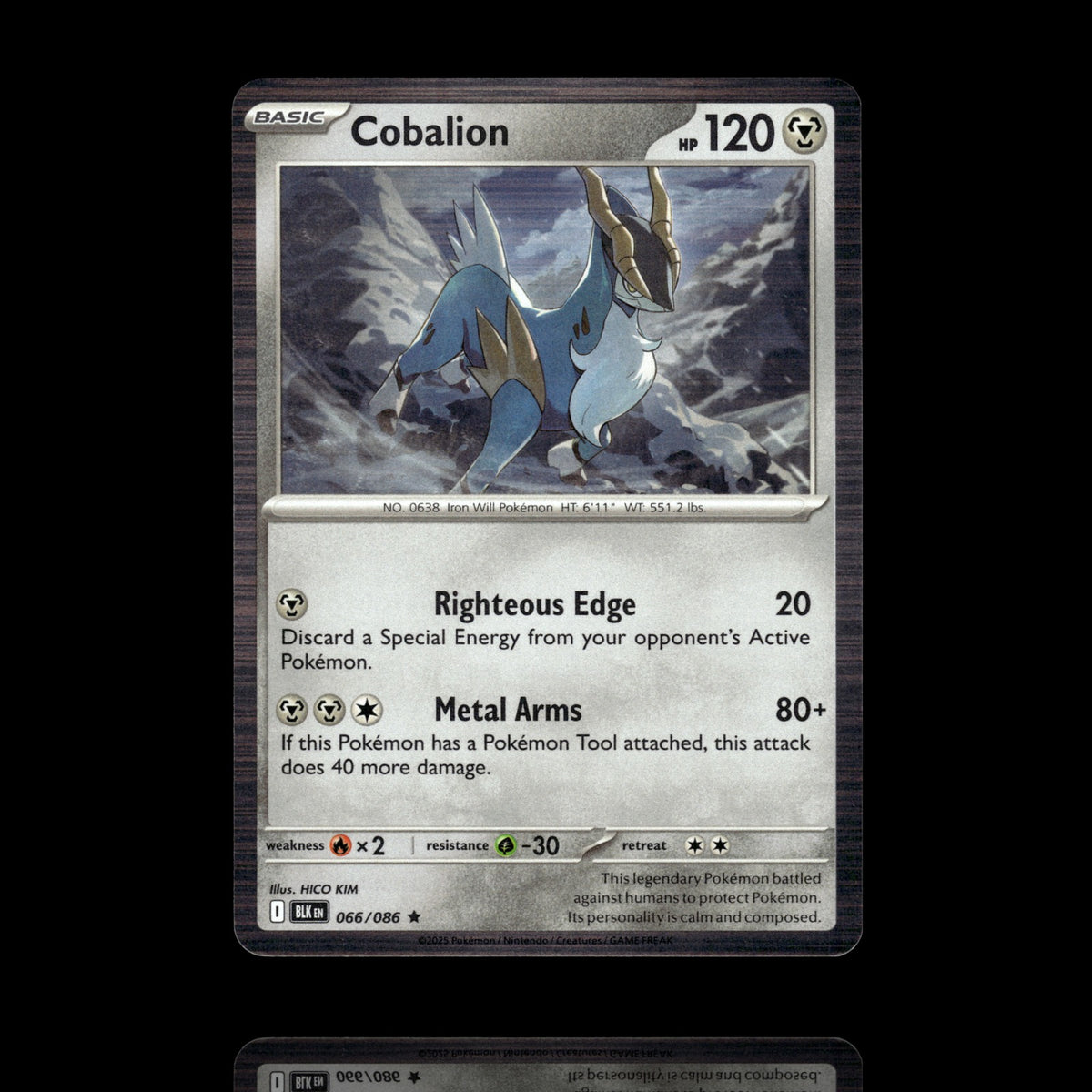 ▸ Cobalion | SV: Black Bolt | Rare | 066/086 | NM