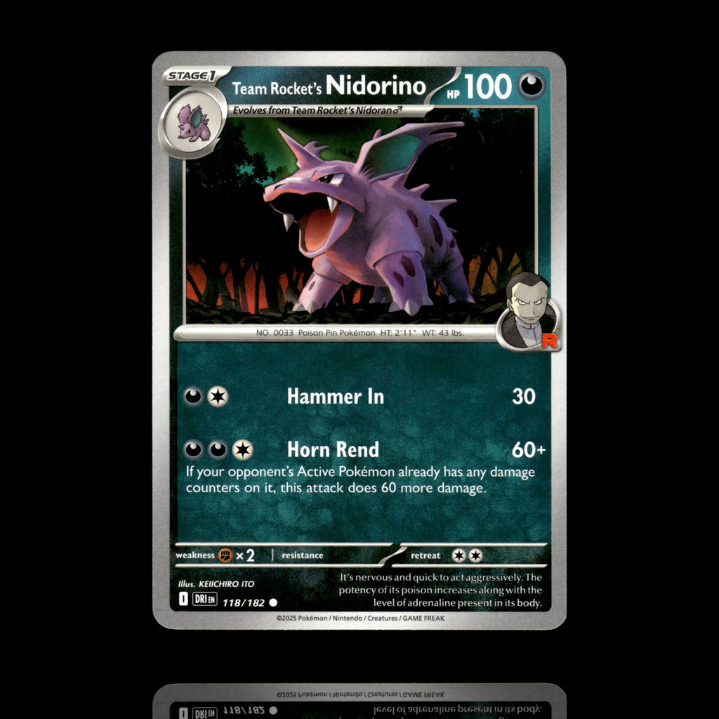 ▸ Team Rocket's Nidorino | SV10: Destined Rivals | Common | 118/182 | NM