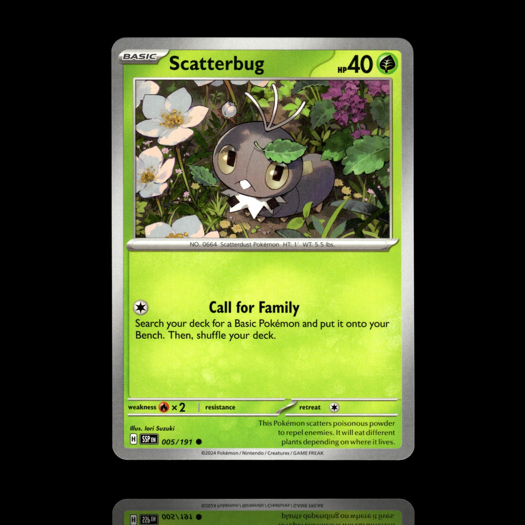 ▸ Scatterbug | SV08: Surging Sparks | Common | 005/191 | NM