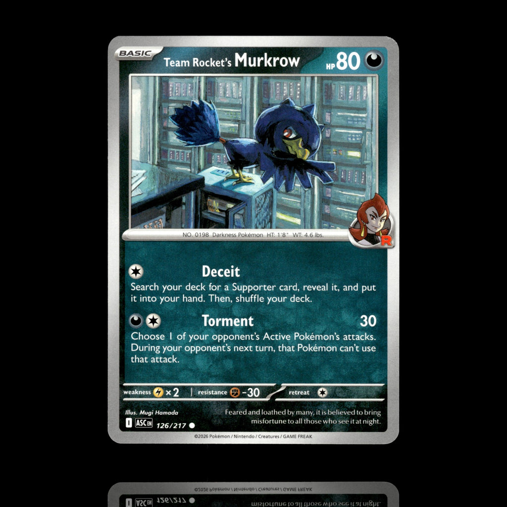 ▸ Team Rocket's Murkrow | ME: Ascended Heroes | Common | 126/217 | NM