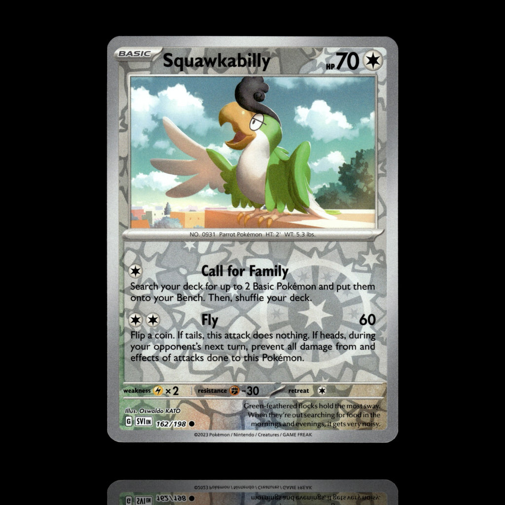 ▸ Squawkabilly | SV01: Scarlet & Violet Base Set | Reverse Holo | 162/198 | NM