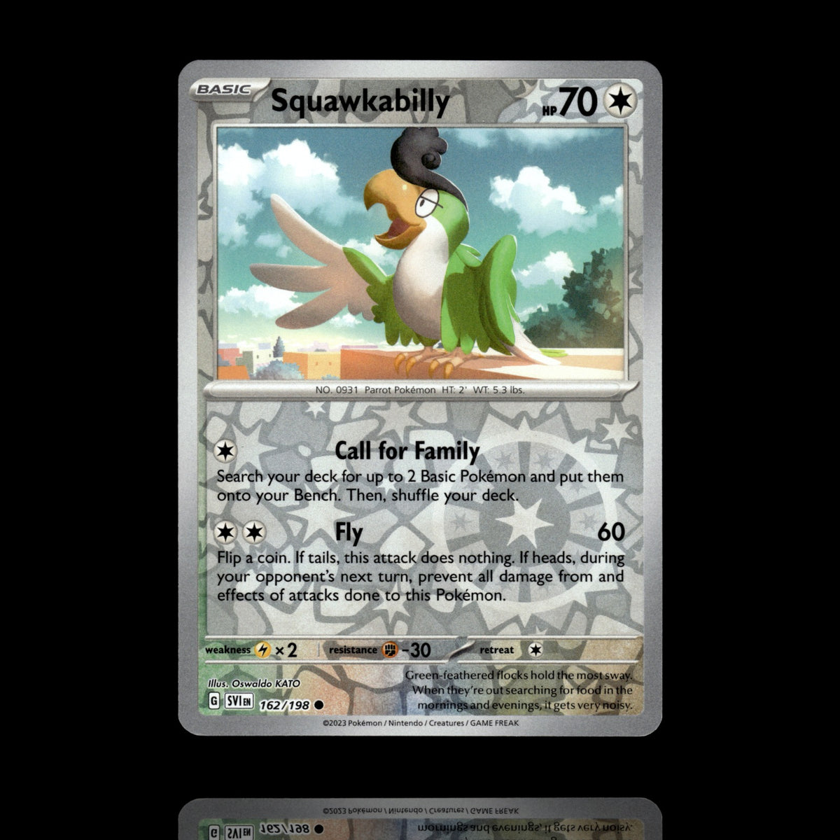 ▸ Squawkabilly | SV01: Scarlet & Violet Base Set | Reverse Holo | 162/198 | NM