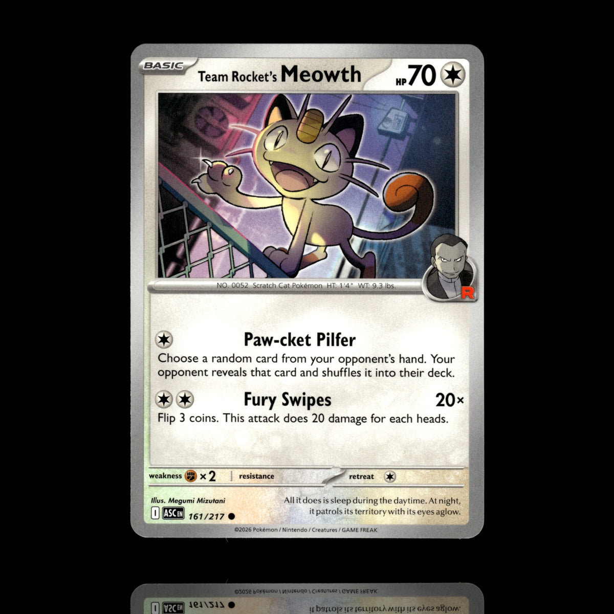 ▸ Team Rocket's Meowth | ME: Ascended Heroes | Common | 161/217 | NM