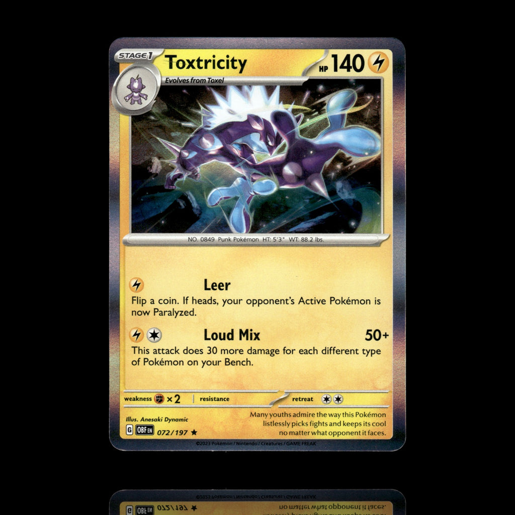 ▸ Toxtricity | SV03: Obsidian Flames | Rare | 072/197 | NM