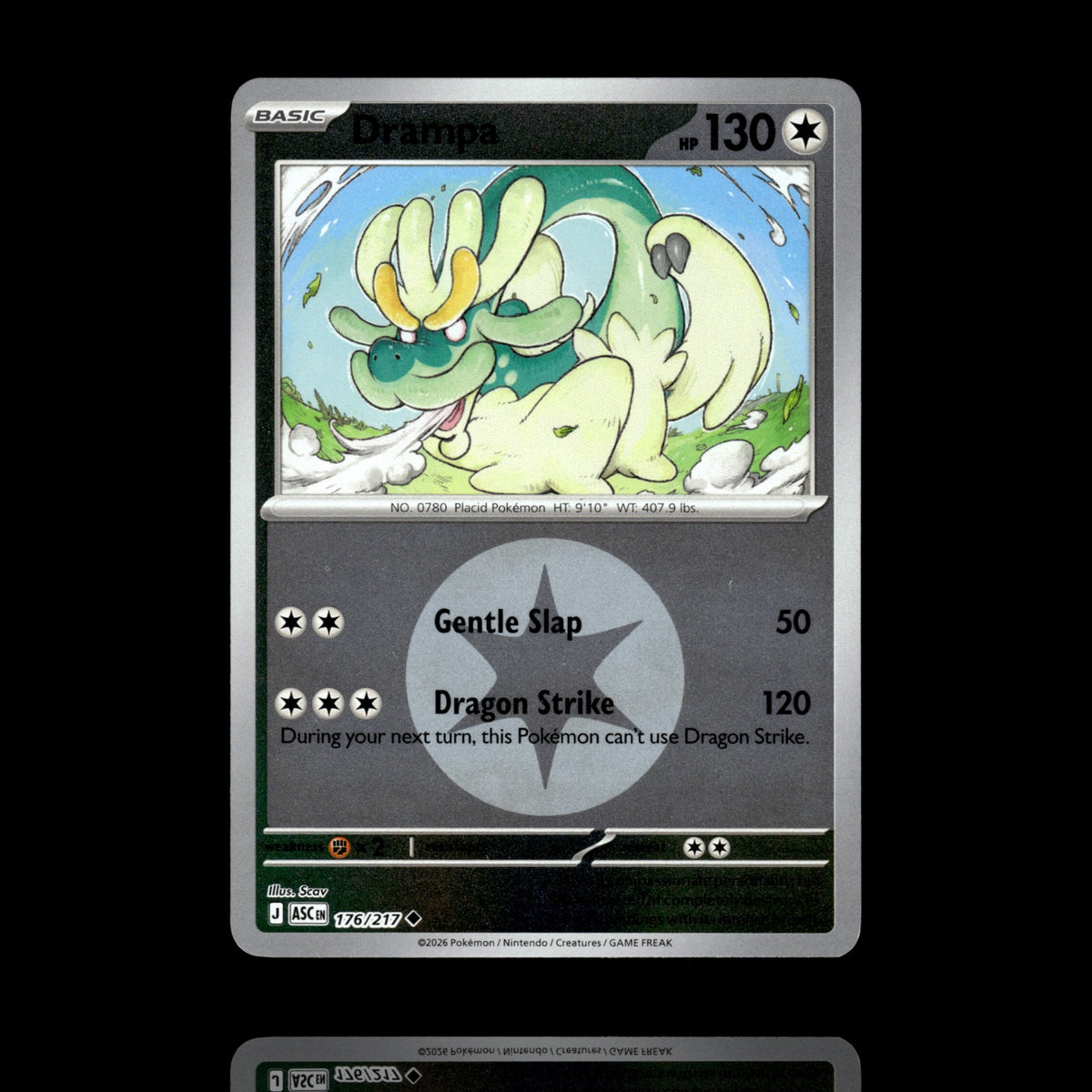 ▸ Drampa | ME: Ascended Heroes | Energy Reverse Holo | 176/217 | NM