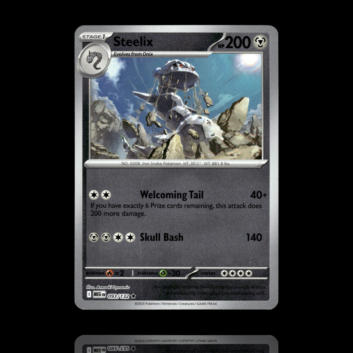 ▸ Steelix | ME01: Mega Evolution | Reverse Holo | 093/132 | NM