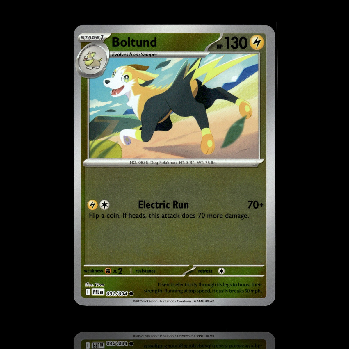 ▸ Boltund | ME02: Phantasmal Flames | Reverse Holo | 031/094 | NM