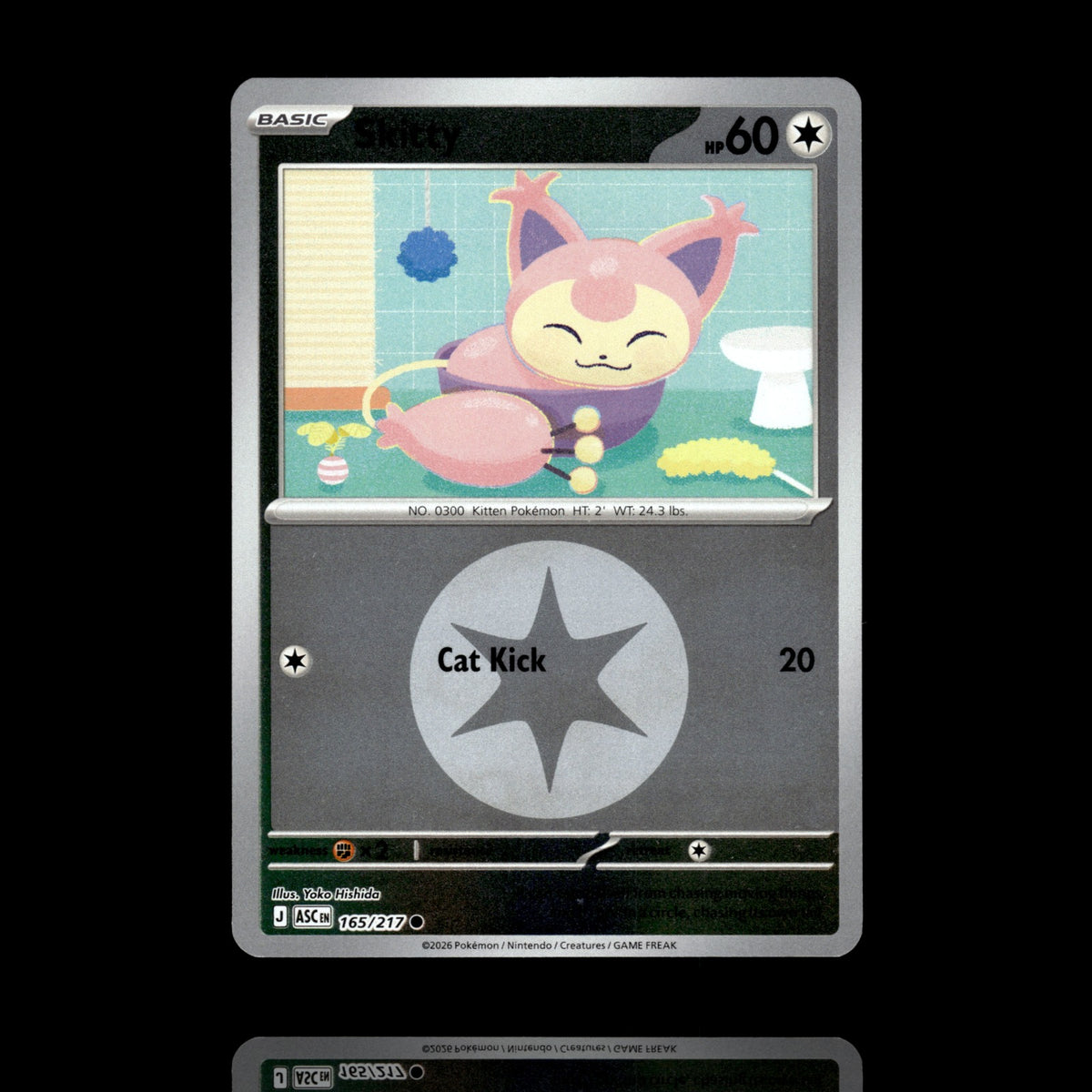▸ Skitty | ME: Ascended Heroes | Energy Reverse Holo | 165/217 | NM