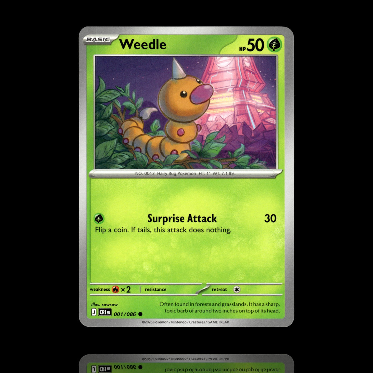 ▸ Weedle | ME04: Chaos Rising | Common | 001/086 | NM