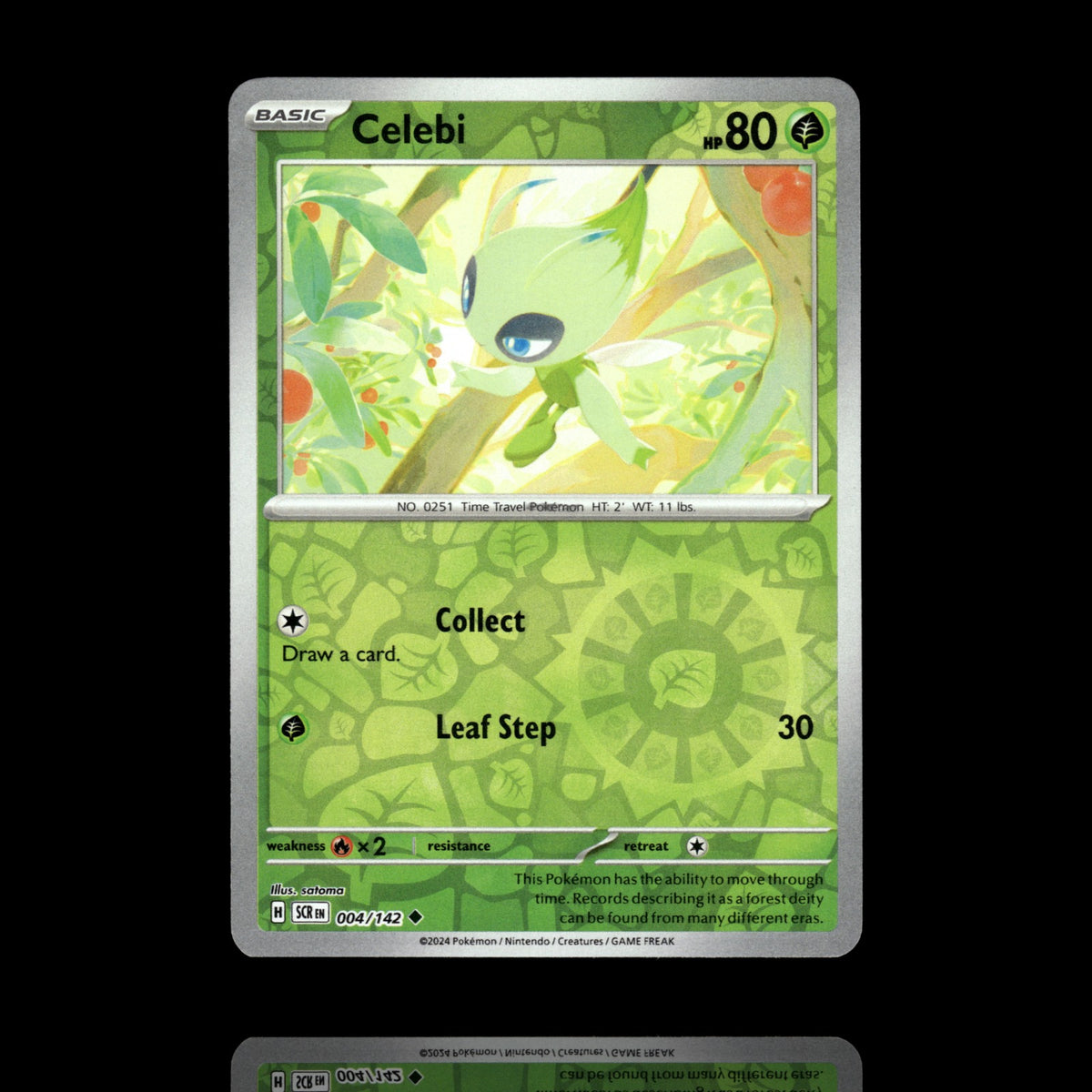▸ Celebi | SV07: Stellar Crown | Reverse Holo | 004/142 | NM