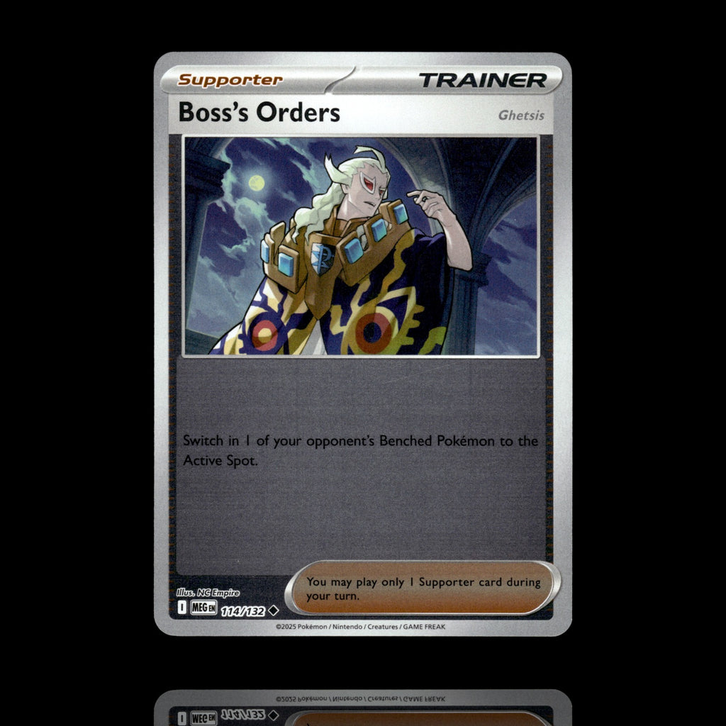 ▸ Boss's Orders [Ghetsis] | ME01: Mega Evolution | Reverse Holo | 114/132 | NM