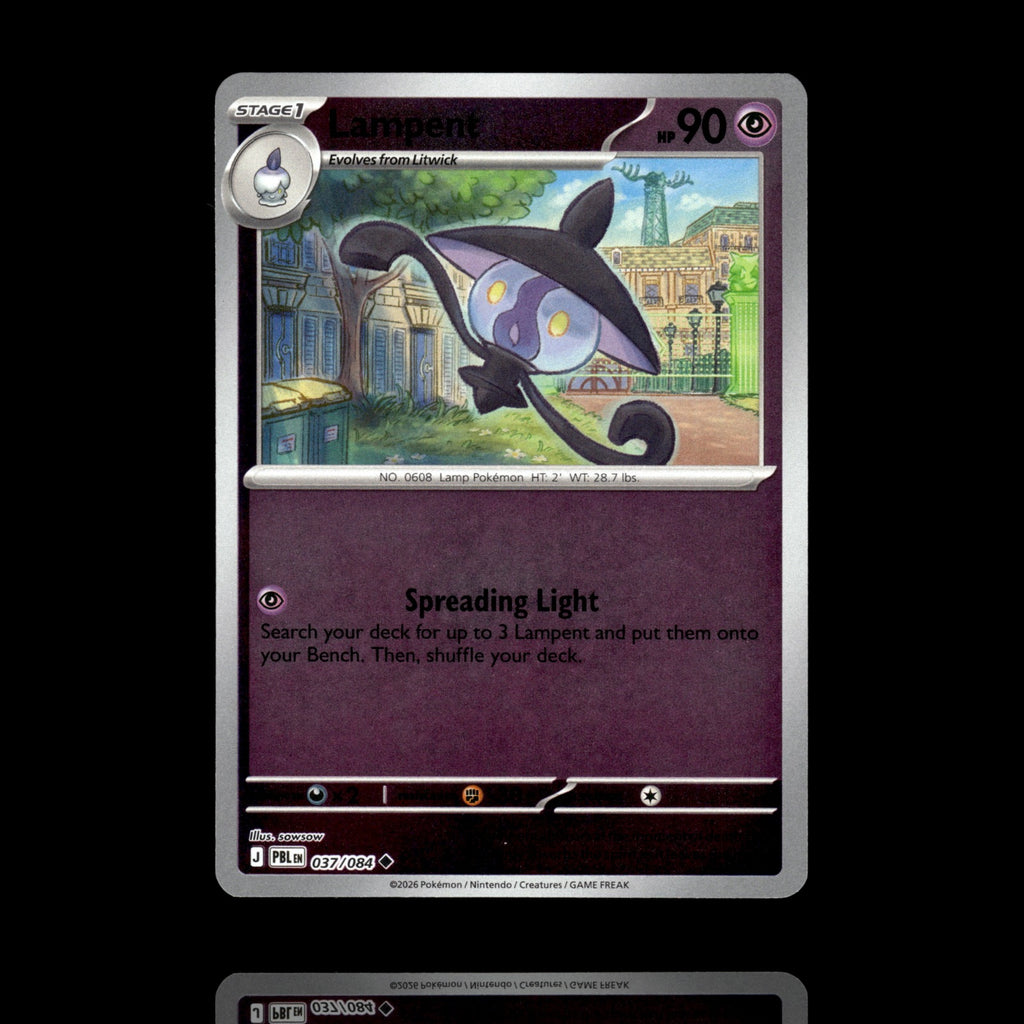 ▸ Lampent | ME05: Pitch Black | Reverse Holo | 037/084 | NM