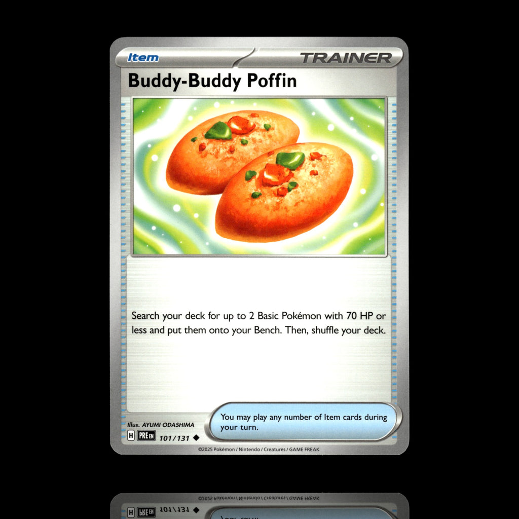 ▸ Buddy-Buddy Poffin | SV: Prismatic Evolutions | Uncommon | 101/131 | NM