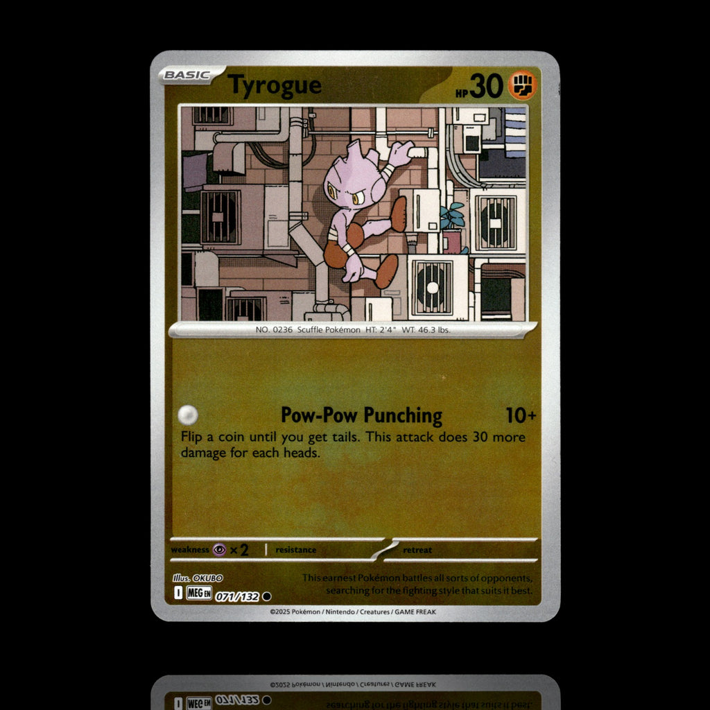 ▸ Tyrogue | ME01: Mega Evolution | Reverse Holo | 071/132 | NM