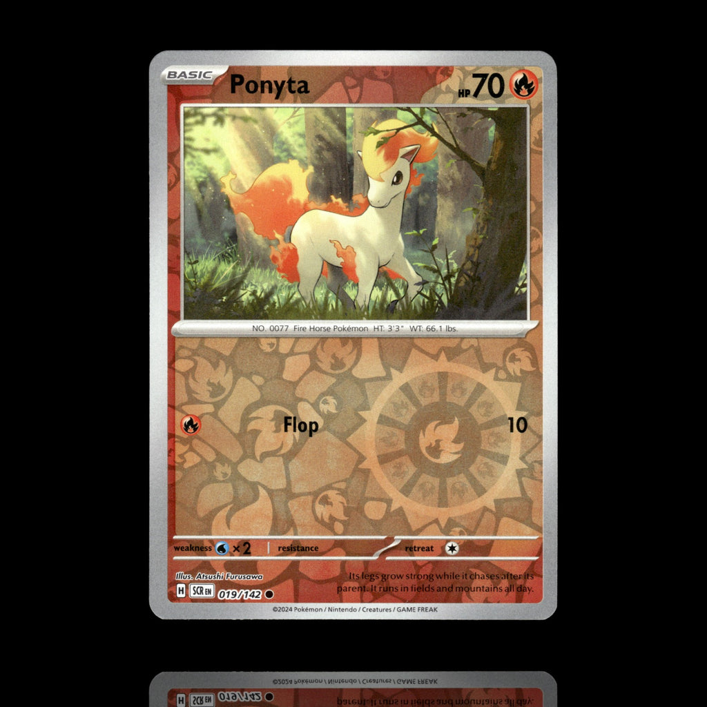 ▸ Ponyta | SV07: Stellar Crown | Reverse Holo | 019/142 | NM