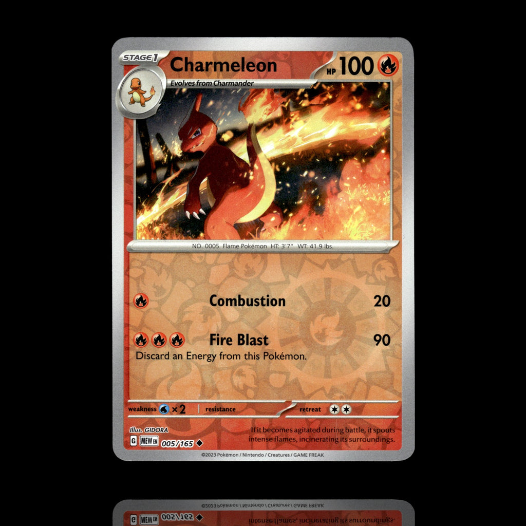 ▸ Charmeleon | SV: Scarlet & Violet 151 | Reverse Holo | 005/165 | NM