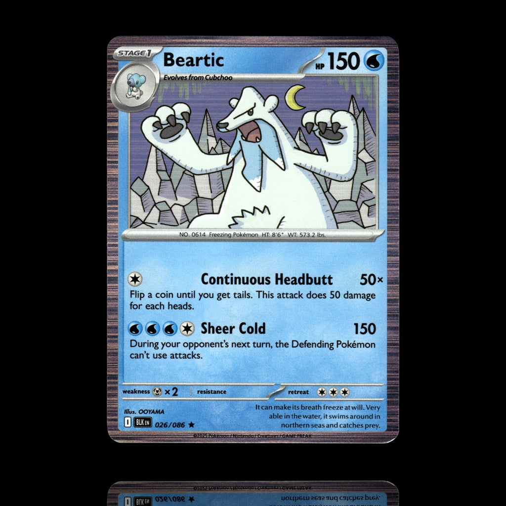 ▸ Beartic | SV: Black Bolt | Rare | 026/086 | NM