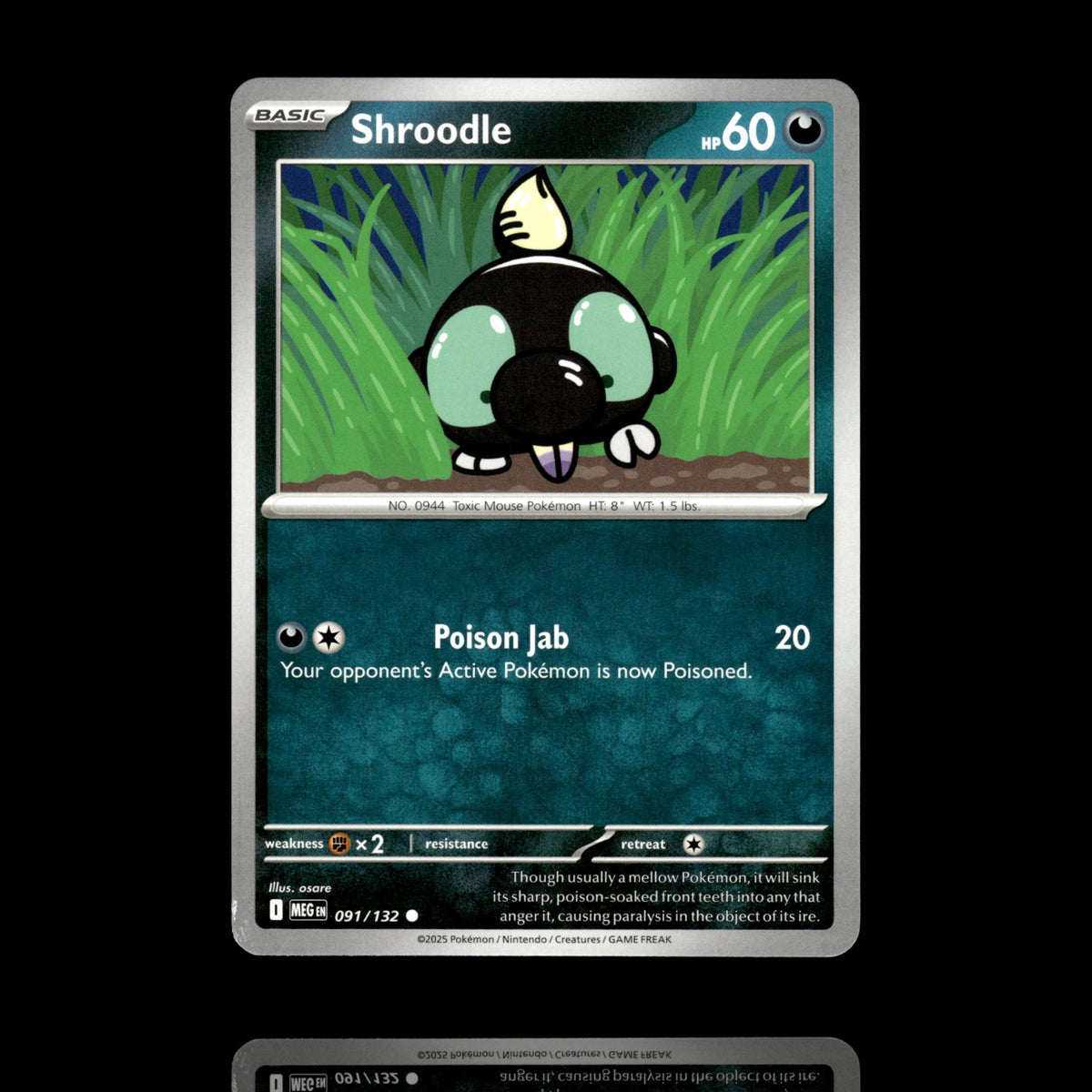 ▸ Shroodle | ME01: Mega Evolution | Common | 091/132 | NM
