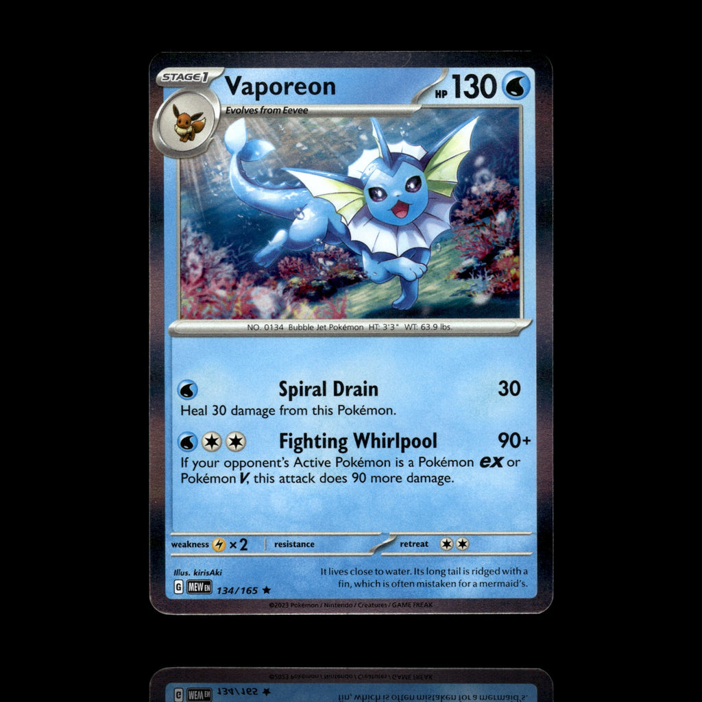 ▸ Vaporeon | SV: Scarlet & Violet 151 | Rare | 134/165 | NM