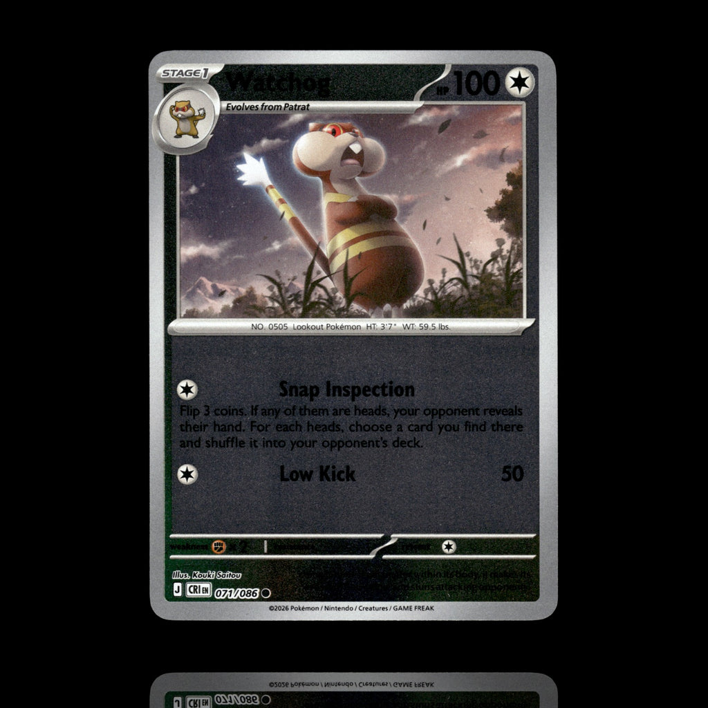 ▸ Watchog | ME04: Chaos Rising | Reverse Holo | 071/086 | NM