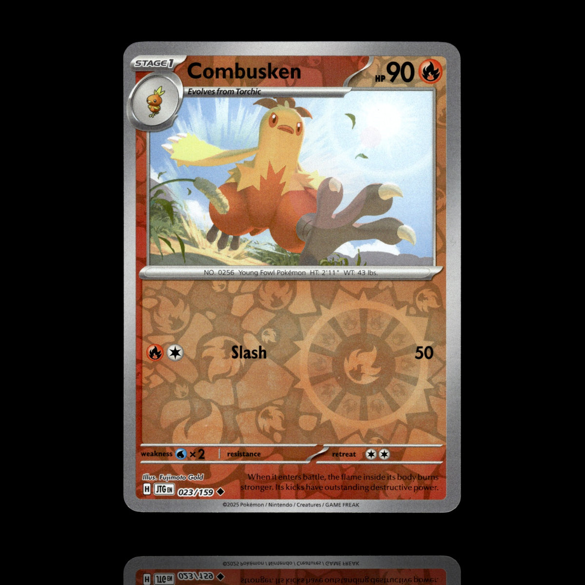 ▸ Combusken | SV09: Journey Together | Reverse Holo | 023/159 | NM