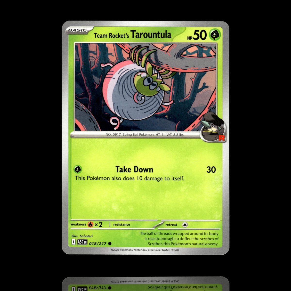 ▸ Team Rocket's Tarountula | ME: Ascended Heroes | Common | 018/217 | NM