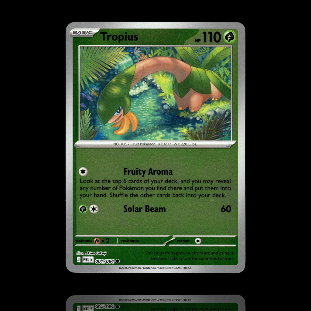 ▸ Tropius | ME05 Pitch Black | Reverse Holo | 001/084 | NM
