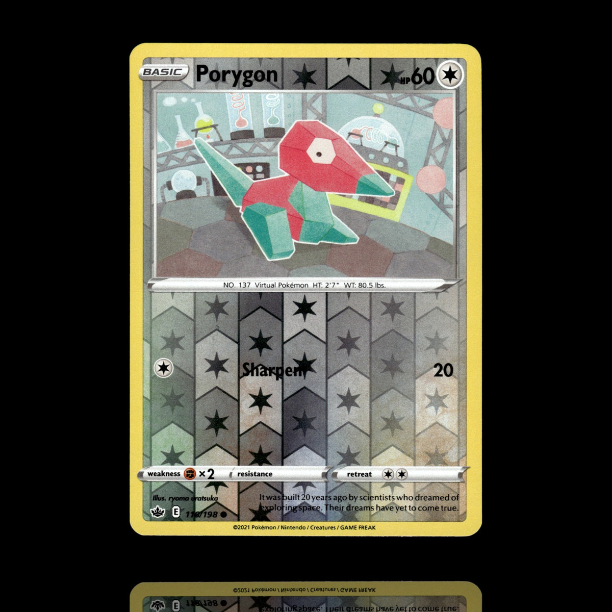 ▸ Porygon | SWSH06 Chilling Reign | Reverse Holo | 116/198 | NM
