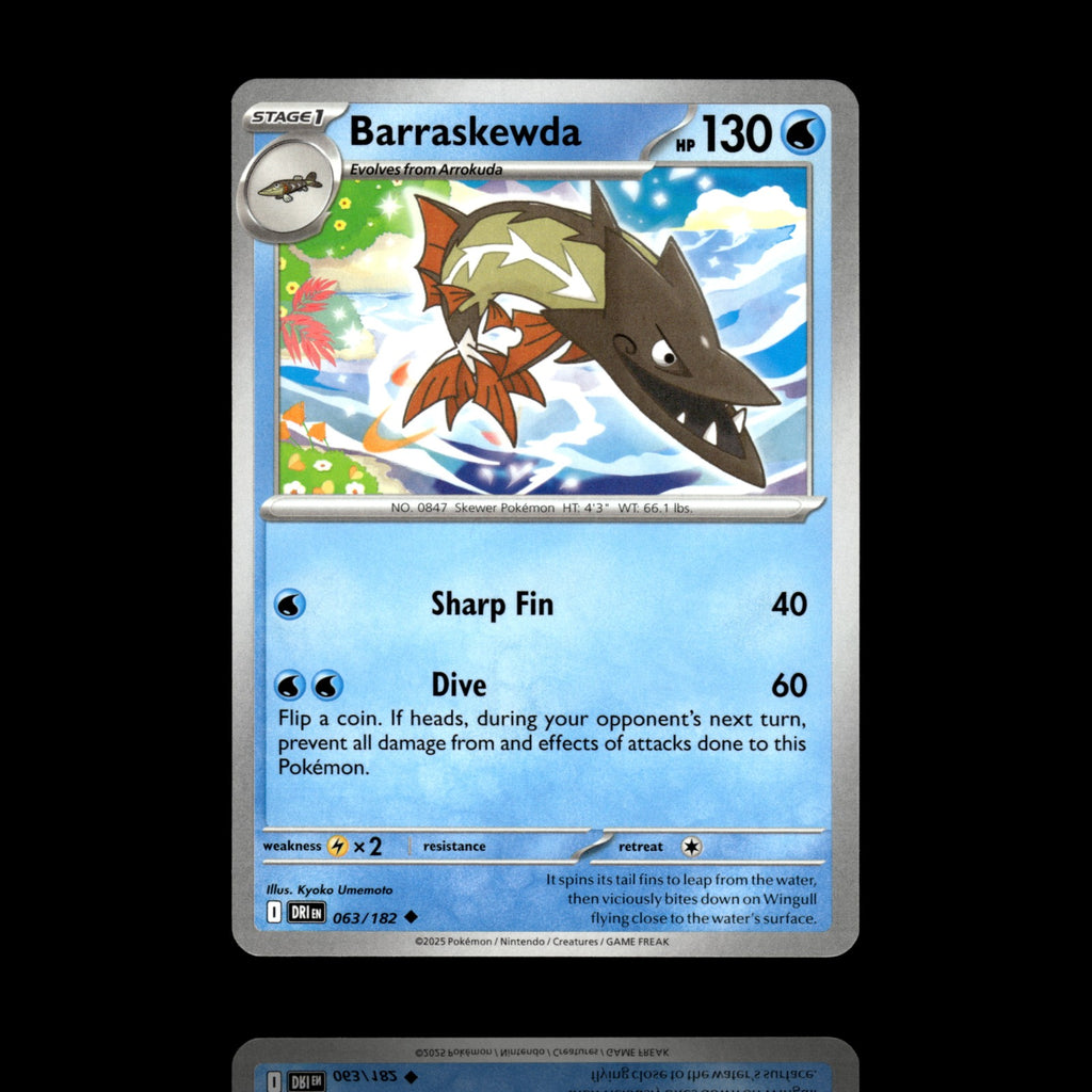 ▸ Barraskewda | SV10: Destined Rivals | Uncommon | 063/182 | NM