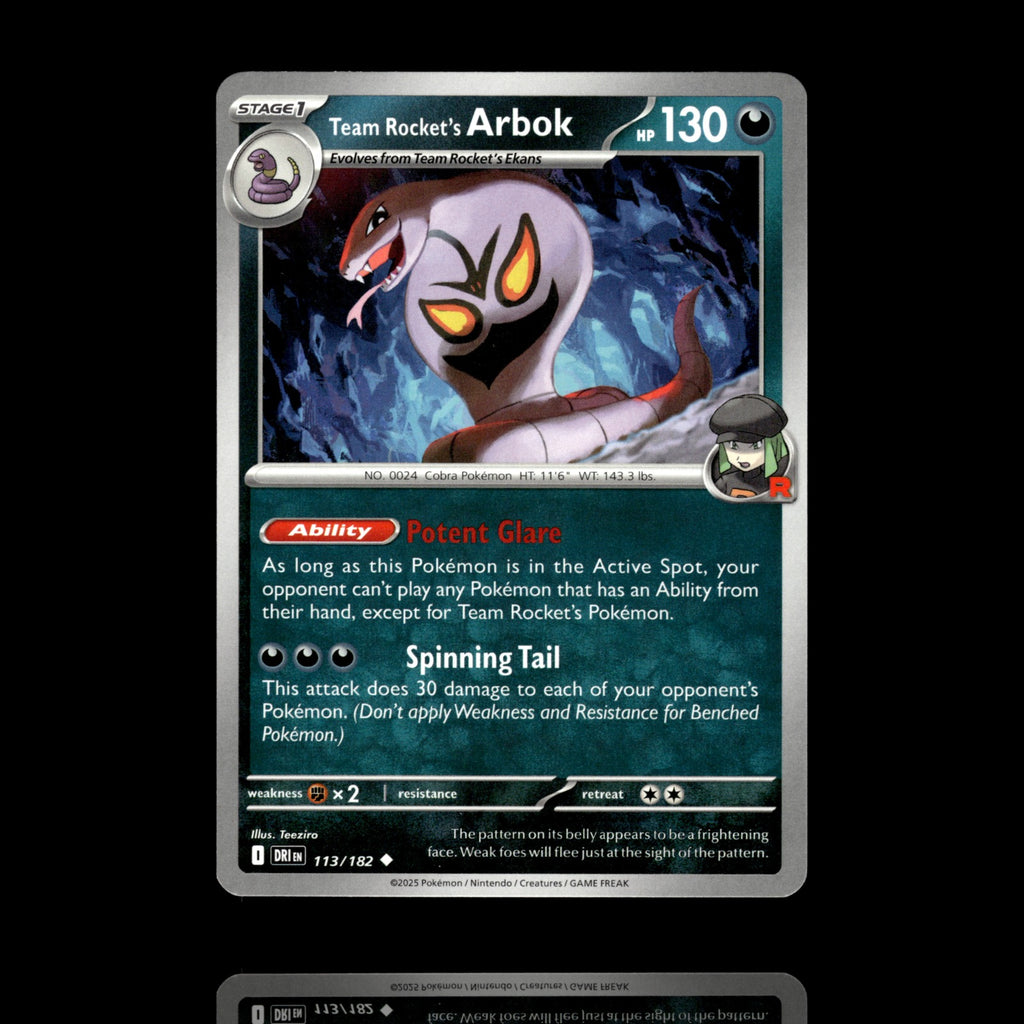 ▸ Team Rocket's Arbok | SV10: Destined Rivals | Uncommon | 113/182 | NM