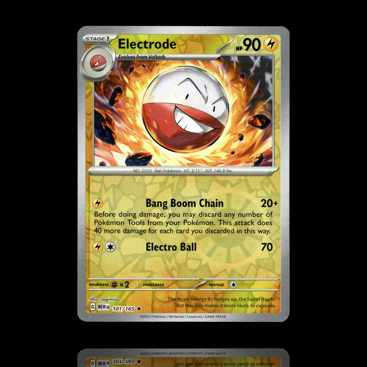 ▸ Electrode | SV: Scarlet & Violet 151 | Reverse Holo | 101/165 | NM