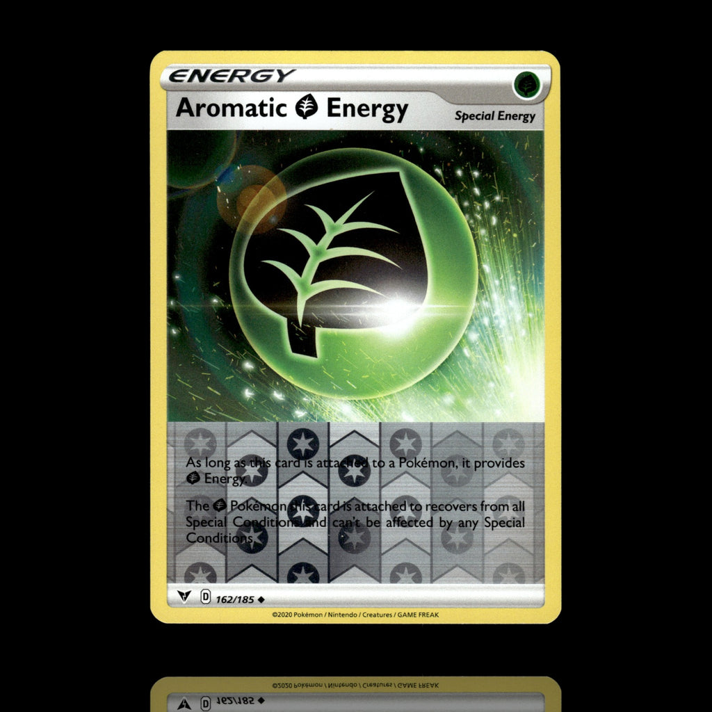 ▸ Aromatic Grass Energy | SWSH04: Vivid Voltage | Reverse Holo | 162/185 | NM
