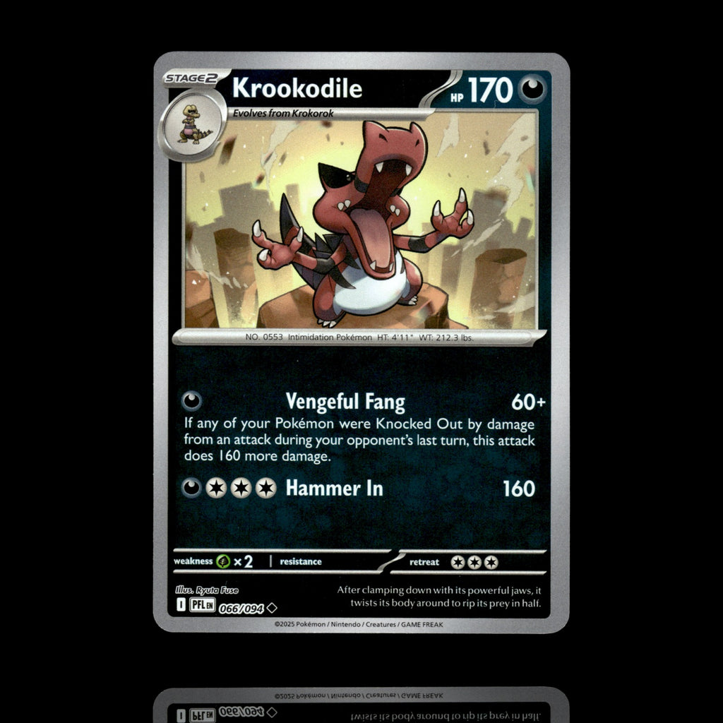 ▸ Krookodile | ME02: Phantasmal Flames | Reverse Holo | 066/094 | NM