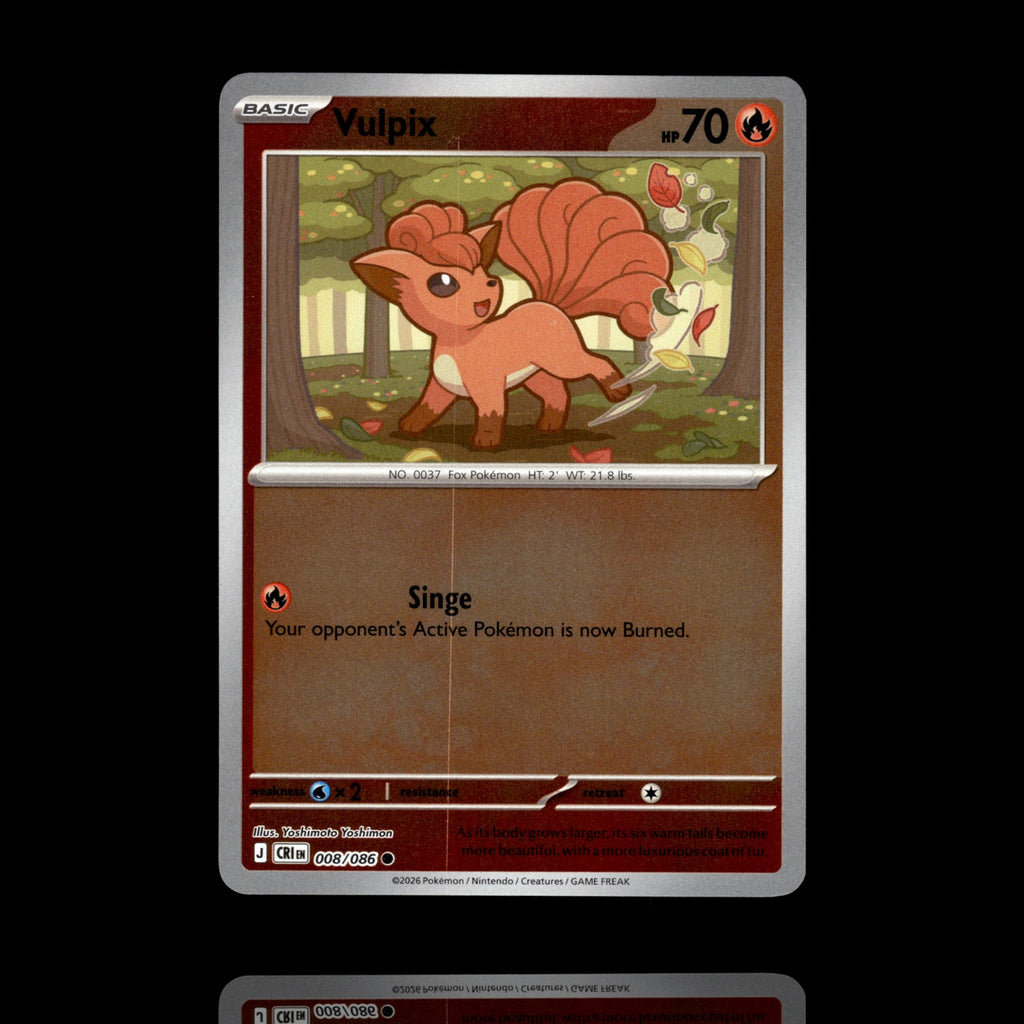 ▸ Vulpix | ME04: Chaos Rising | Reverse Holo | 008/086 | LP