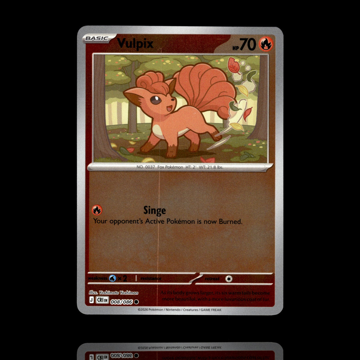 ▸ Vulpix | ME04: Chaos Rising | Reverse Holo | 008/086 | LP